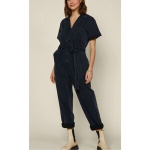 Skies Are Blue Denim Jumpsuit